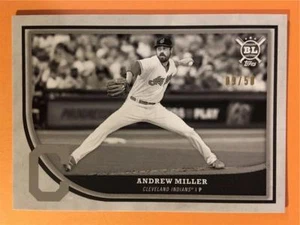 2018 Topps Big League Black & White Parallel #30 Andrew Miller Indians 09/50 - Picture 1 of 1