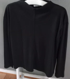 hessnatur Damen Shirt Pullover Sweatshirt elegant schwarz Gr. 44 sehr schön - Bild 1 von 4