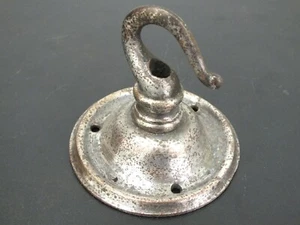 SMALL VINTAGE BRASS CHANDELIER HOOK CEILING HOOK - Picture 1 of 6