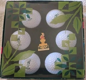 1996 Atlanta Olympics Centennial Games Top Flite Golf Balls & Commemorative Pin - Picture 1 of 3