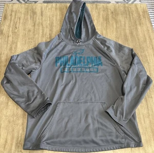 NFL Team Apparel Philadelphia Eagles Hoodie Men's XL Pockets Gray - Picture 1 of 13