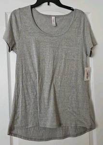 New LuLaRoe Short Sleeve Classic T-Shirt Gray Yellow Size Medium NWT 950 - Picture 1 of 6