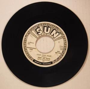 DJ ISSUE / JERRY LEE LEWIS / COLD, COLD HEART +1 / 7 INCH 45 RPM / SUN 364 - Picture 1 of 2