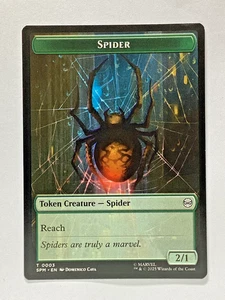 MTG Magic Marvel's Spider-Man SPM Spider / Treasure Double-Sided Token#3 - Picture 1 of 2