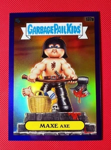 Gpk 2021 Chrome Series 4 Maxe Axe ~Purple Refractor~ #183/199 💀💥🪓 #137a - Bild 1 von 2