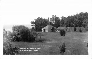 1940s Ontario Canada Normandale Ryerson Beach Inc RPPC Postcard 25-6655 - Picture 1 of 2