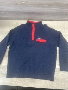 Patagonia Pullover Sweater Mens XXL Blue Quilted Snap-T Organic Cotton Fleece - Picture 1 of 7