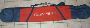 Bolsa de transporte vintage roja, azul y negra OLIN ESQUÍS bolsa de lona buen estado - Imagen 1 de 22
