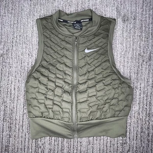 Nike Talla XS Mujer Chaleco Sin Mangas Puff Aeroloft Correr Gimnasio Activo Verde - Imagen 1 de 12