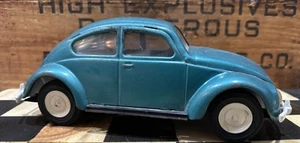 Vintage 60’s Tonka VW Bug #52680 8.5" Pressed Steel Green Volkswagen VW Beetle - Picture 1 of 10