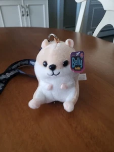 Nanco Plüsch Bauch Buddy Hamster klein 5 Zoll Stofftier Neu mit Etikett RAR und Schlüsselband - Bild 1 von 9