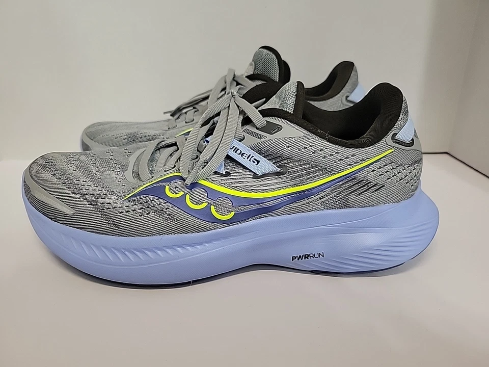 Saucony Guide 16 灰色蓝色跑步鞋运动鞋 S10810-15 女式 8.5 码  — 第 1/4 张图片