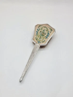 Viktorianische |  Handhaarbürste | Stil |  Stickerei Malerei - Image 1 of 3