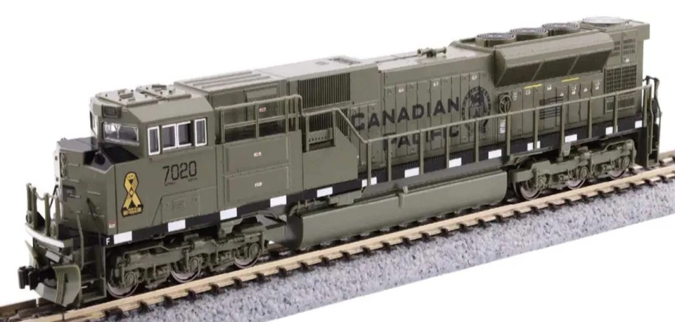 Kato 176-8541 N SD70ACU CP Military Heritage #7020 (GREEN) Locomotive DCC Ready - Image 1 of 1