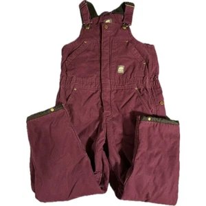 Berne Youth (Girls) Insulated bib overalls - Size M (Plum) - Picture 1 of 6