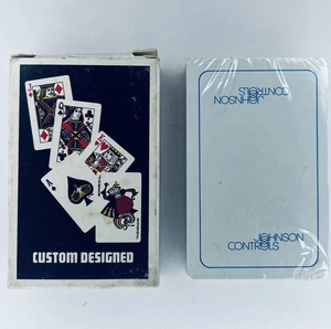 Vintage New Johnson Controls Custom Playing Cards 1969 NOS Building Technology - Picture 1 of 7