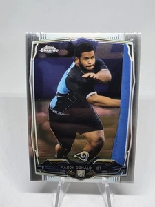 2014 Topps Chrome Aaron Donald RC #175 SuperBowl Champion and HOF! RARE - Picture 1 of 11
