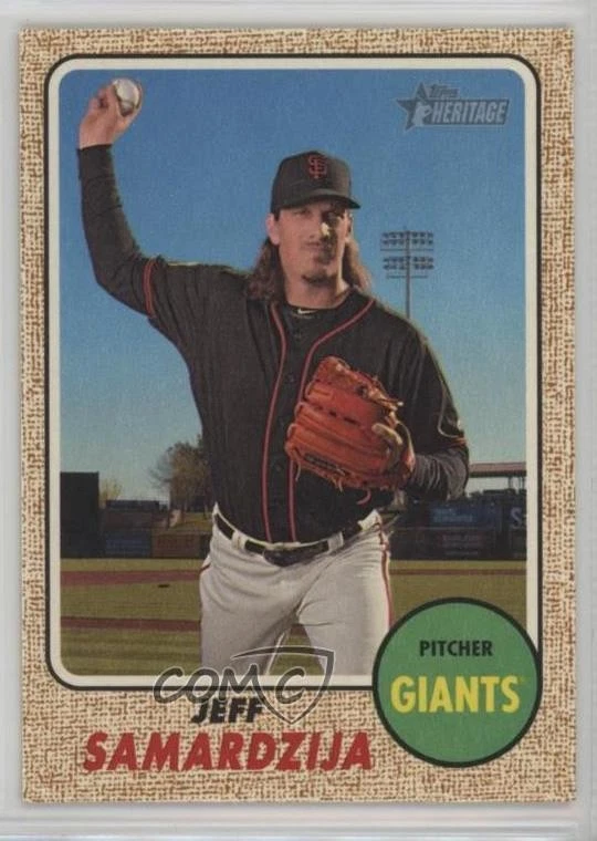 2017 Topps Heritage Flip Stock /5 Jeff Samardzija #121 - Image 1 of 2