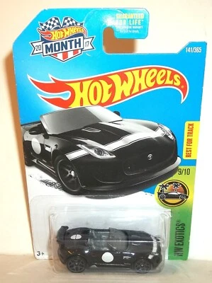 2017 Hot Wheels 1:64 HW EXOTICS 9/10 BLACK '15 JAGUAR F-TYPE PROJECT 7 #141/365 - Imagem 1 de 4