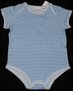 Baby Body Bodies kurzarm Bodie Unterwäsche Unterhemd Gr. 50/56 62/68 74/80 blau - Bild 1 von 1