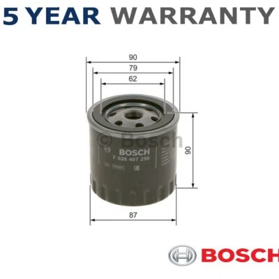 Filtro de aceite Bosch compatible con Peugeot 205 304 Citroen BX Visa Talbot Samba FSO Polonez Foto 1 de 4