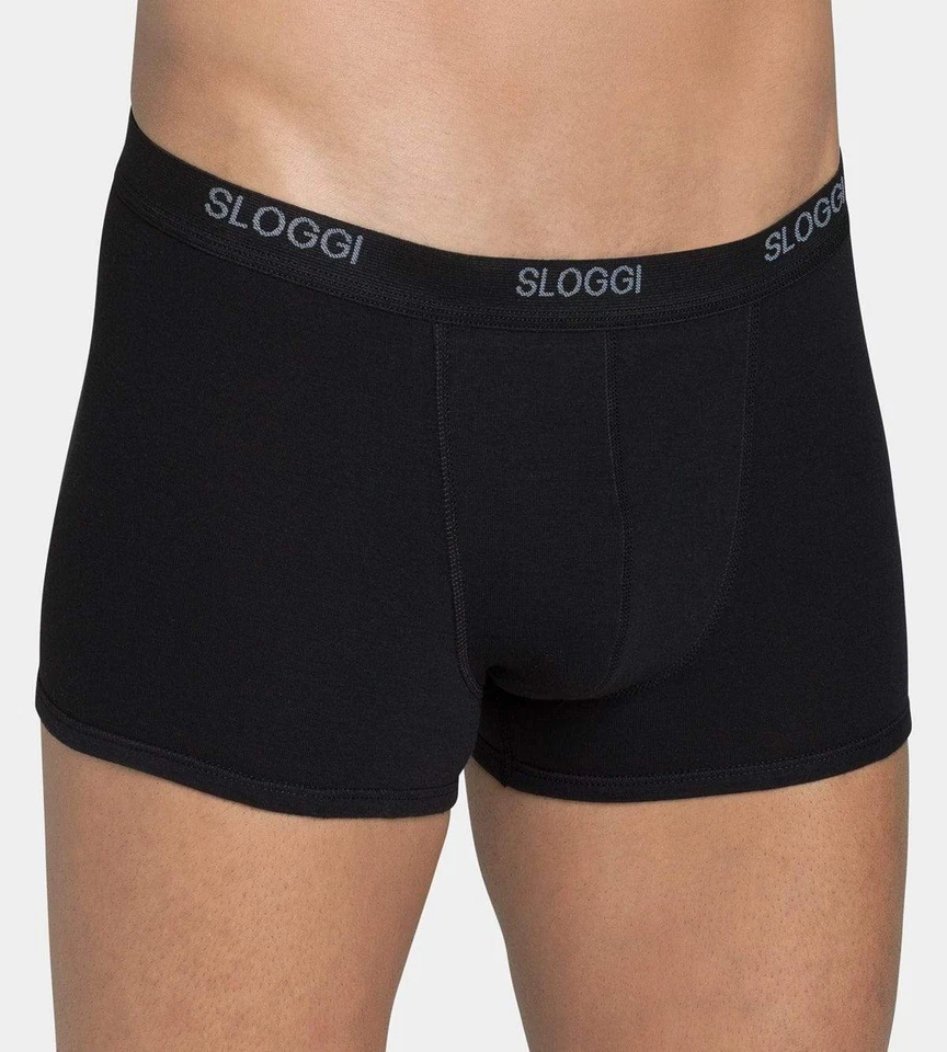 2 Boxers Short Básico de Hombre Con Elástico Exterior Algodón Elástico Sloggi - Imagen 1 de 3