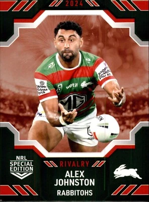 Tarjeta de rivalidad South Sydney Rabbitohs 2024 edición especial NRL - Alex Johnston Foto 1 de 3