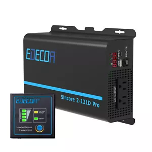 Inversor de Potencia EDECOA Onda Sinusoidal Pura 12V DC a 120V AC 1200W USB Tipo C PRO - Imagen 1 de 9