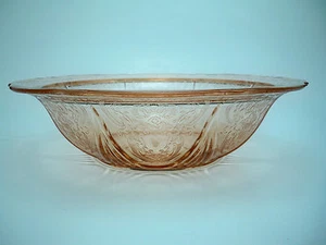 Depression Glass Hazel Atlas "Royal Lace" Pink 10" Berry Bowl. - Picture 1 of 4