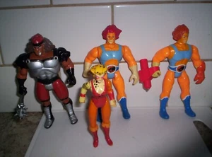 Vintage Red And Maroon Lion-O Thundercats & Grune Destroyer Cheetara 1985 lot - Picture 1 of 8