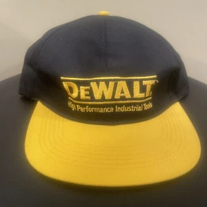NOS DeWalt Tools SnapBack Hat Trucker Cap VTG Osterman EmbroideR Black Yellow - Picture 1 of 5
