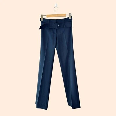 Prada Black Belted Pants - Image 1 of 4