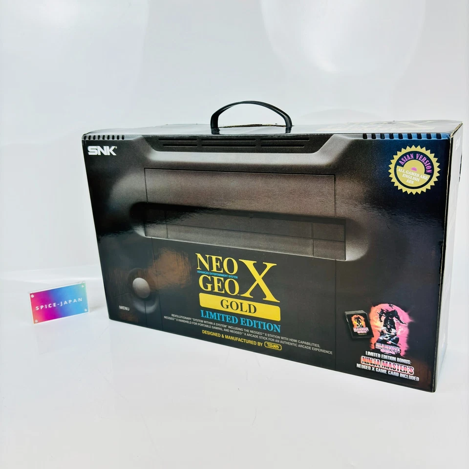 Console SNK NEO GEO X GOLD Limited Edition Complete Box Working Japan - Photo 1/4
