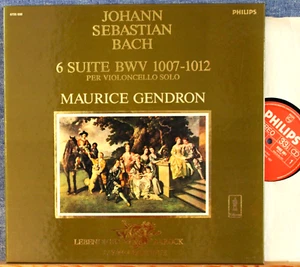 Gendron. Bach (Suites cello solo). Philips 6725 030 (3) Box. NM - Picture 1 of 1