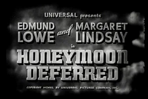HONEYMOON DEFERRED (1940) DVD EDMUND LOWE, MARGARET LINDSAY - Picture 1 of 1