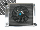 Aluminum Radiator+Fan For 89-94 Land Rover Defender Discovery 200 TDI 2.5L Turbo