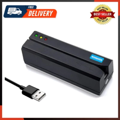Card Reader Writer USB Swipe Encoder 3 Tracks MSR605X - Image 1 of 4
