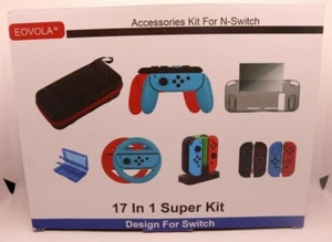 EOVOLA Accessories Kit Nintendo Switch / Switch OLED Model Games Bundle 17 in 1 - Picture 1 of 4
