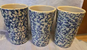 Vintage Roseville Stoneware Glasses Quanity 3 - Picture 1 of 3