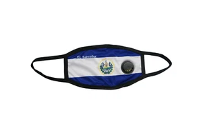 Maschera viso El Salvador con tasca / bandiera El Salvador / bandiera maschera El Salvador - Foto 1 di 4