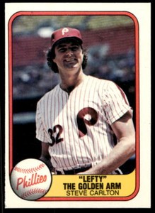 1981 Fleer 6a Steve Carlton   Philadelphia Phillies  ERR Baseball Card