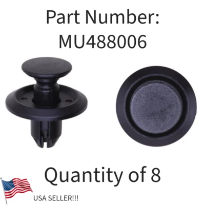 8 CLIPS DELANTAL GUARDABARROS PARA MITSUBISHI! SE ADAPTA A ECLIPSE LANCER MIRAGE OUTLANDER ETC Foto 1 de 3