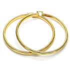 Women's 14k Gold Filled Extra Large Oversize Round Big Hoop Earrings 80mm