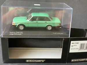 Die-Cast Minichamps 400 171402 1:43 Volvo 240 GL Light Green Met (CZ57-29S3/3)-0 - Picture 1 of 7
