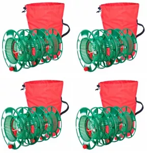 Simple Living 715213-S 3 Pack Christmas Light Set Storage Reels & Bag - 4 Pack - Picture 1 of 4