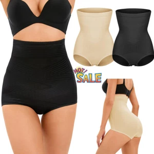 Womens Seamless High Waist Shapewear Panties Underwear Body Shaper Belly Briefs - Picture 1 of 14