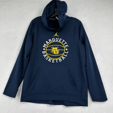 Marquette Nike Jordan Hoodie Sweatshirt Adult M Golden Eagles NCAA Basketball Cover