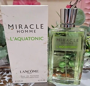 Lancome Miracle Homme L'Aquatonic 4.2oz/125mL Men's Eau de Toilette NIB - Picture 1 of 2