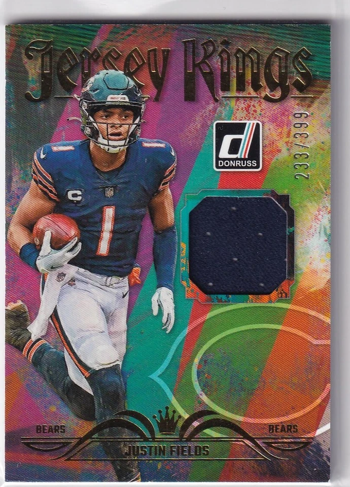 2023 Donruss Justin Fields #JK-14 Jersey Kings /399 Chicago Bears - Image 1 of 2
