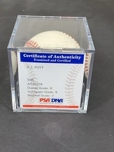 The Finest, A J Foyt Racing, Autograph Rawlings MLB Baseball PSA/DNA GRADE 9 - Picture 1 of 5